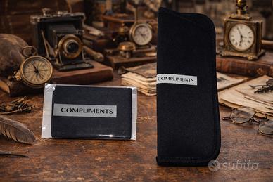 🖤 Custodia nera “Compliments” con Panno Nuova 🖤