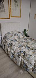 Letto Esclusivo Contenitore Bianco Accessoriato
