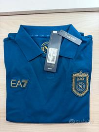Polo Napoli EA7 Blu - Taglia L