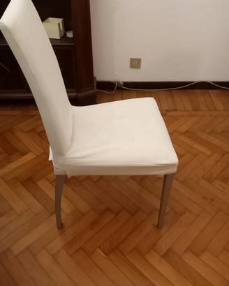 6 Sedie da soggiorno sfoderabili