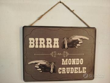 stampa su legno, Birra mondo crudele