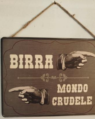 stampa su legno, Birra mondo crudele