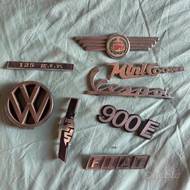 Targhette automobili vespa collezionismo