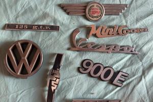 Targhette automobili vespa collezionismo