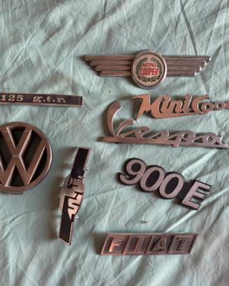 Targhette automobili vespa collezionismo
