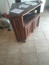 credenza angolare arte povera