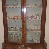 coppia di vetrine in legno massello