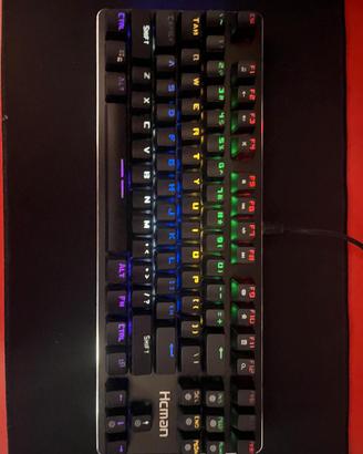 Tastiera Meccanica Gaming Hcman Tkl Led Rgb