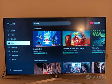 HISENSE QLED 4k 65 POLLICI SMART TV 