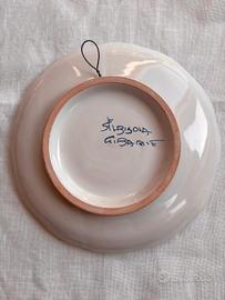 piatto ceramica albisola