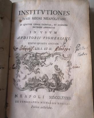 Oronzo Fighera - Institutiones Iuris Regni Neapoli