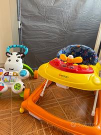 Kit con Box Bambini + Tappeti + Girello + Zebra