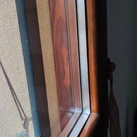 2 finestre in legno con vetrocamera 1.5 cm