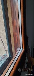 2 finestre in legno con vetrocamera 1.5 cm
