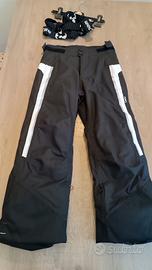 Pantalone da sci nero Wedze 10 anni