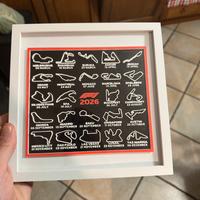 Calendario F1 stampato in 3D