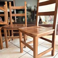 6 sedie in legno massello 