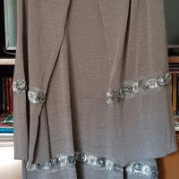 Abito in viscosa grigio