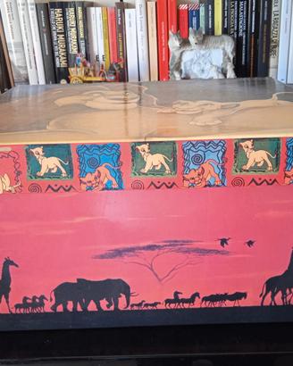 scatola contenitore vintage Disney "Re leone" 1994
