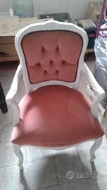 2 sedie luigi 16 in stile shabby