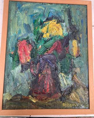 DIpinto quadro artista Pino Bassetto arte moderna