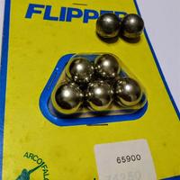 PALLINE METALLO ACCIAIO X FLIPPER VINTAGE
