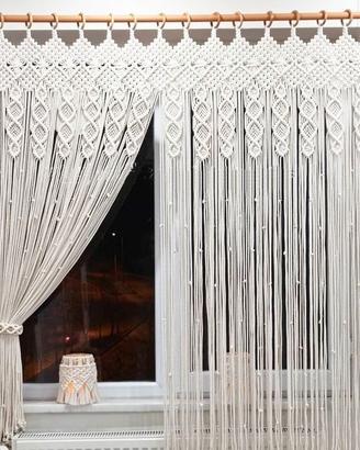realizzo tende in macramé 