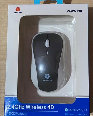 Mouse ottico senza filo 4D