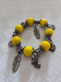 bracciale vintage da donna giallo
