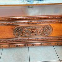 Cassapanca baule vintage in legno