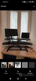 Rialzo scrivania regolabile bonVIVO – Sit-Stand Wo