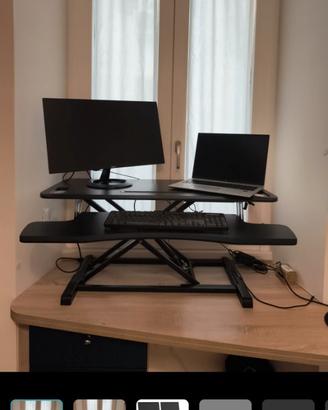 Rialzo scrivania regolabile bonVIVO – Sit-Stand Wo