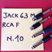 Adattatore audio JACK 6,3 m/ RCA f
