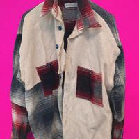 Camicia over in cotone grezzo made in Italy