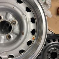 4 CERCHI BORRANI BIMETALLICI TURBO SPORT 15x 5