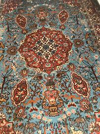 Tappeto  persiano doppio nodato di lana e cotone