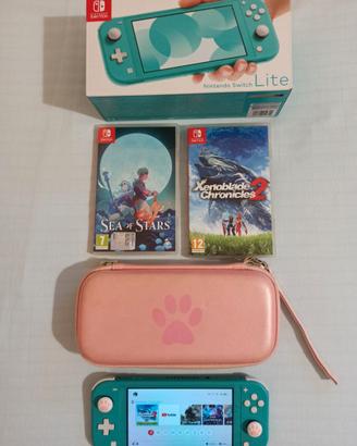 Nintendo Switch Lite con giochi e accessori