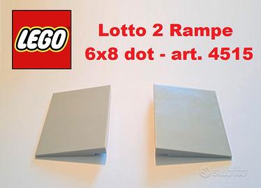 Lego - Lotto 2 Rampe 6x8 dot 4515 4211819 NUOVO