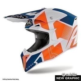 AIROH Casco Cross Wraap - Raze - Orange