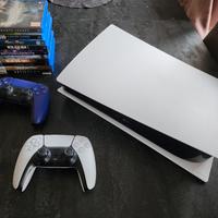 ps5 fat + giochi e 2 joypad 