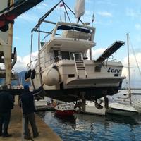 Plancia/spiaggetta poppa vetroresina contenitore