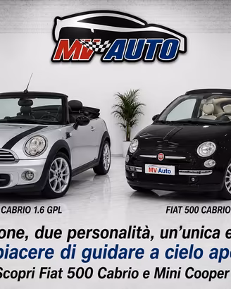 Fiat 500 & Mini Cooper due icone Cabrio