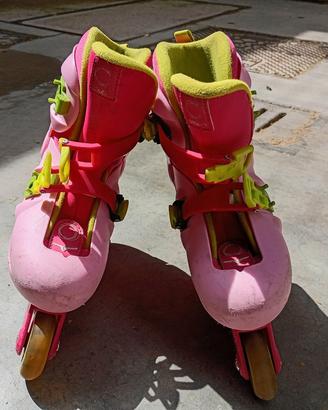 pattini roller Decathlon per bambina taglia 32-34