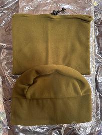 Scaldacollo e cappellino in pile