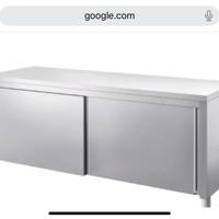 Tavolo armadiato inox