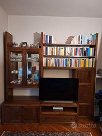 Mobile legno massello vetrina libreria Botti Arred