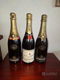 3 bottiglie champagne da collezione
