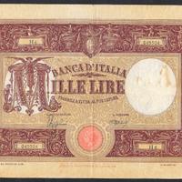 Banconota lire 1000 del 1942