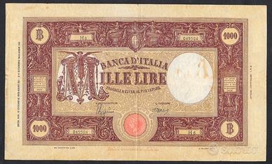Banconota lire 1000 del 1942