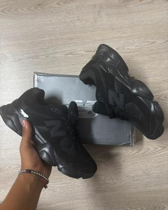 New Balance 9060 total black nere sneakers uomo